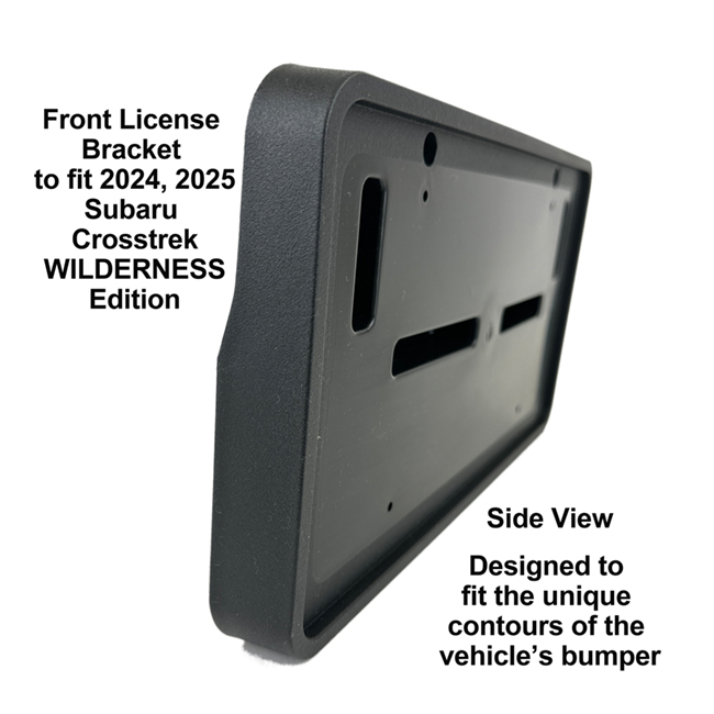 Front License Bracket to fit the 2024, 2025 Subaru Crosstrek Wilderness by C&C CarWorx - 
 